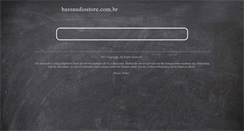 Desktop Screenshot of bassaudiostore.com.br