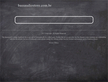 Tablet Screenshot of bassaudiostore.com.br